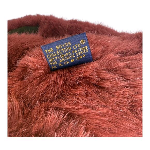 Boyds Bears Gwendolyn TEDDY BEAR 11" Archive Collection 1364 Red White Pearls - Picture 6 of 9